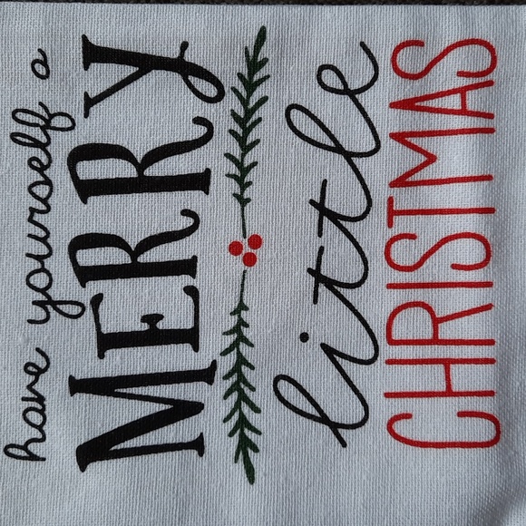 Have Yourself A Merry Little Christmas Cotton Printed Holiday Kitchen Dish Towel - Picture 3 of 6